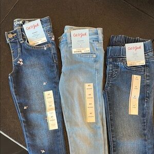 Cat & Jack Toddler Girl Jean Bundle - Size 4